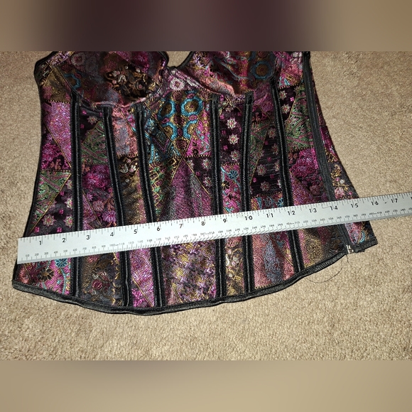 NWOT/Women's multicolor lace up shapewear tank corset/ - Picture 5 of 14